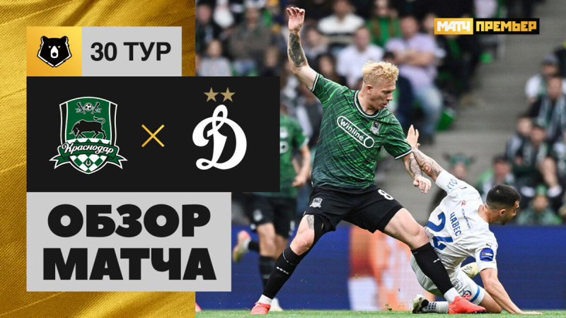 Краснодар &mdash; Динамо. Гол и лучшие моменты